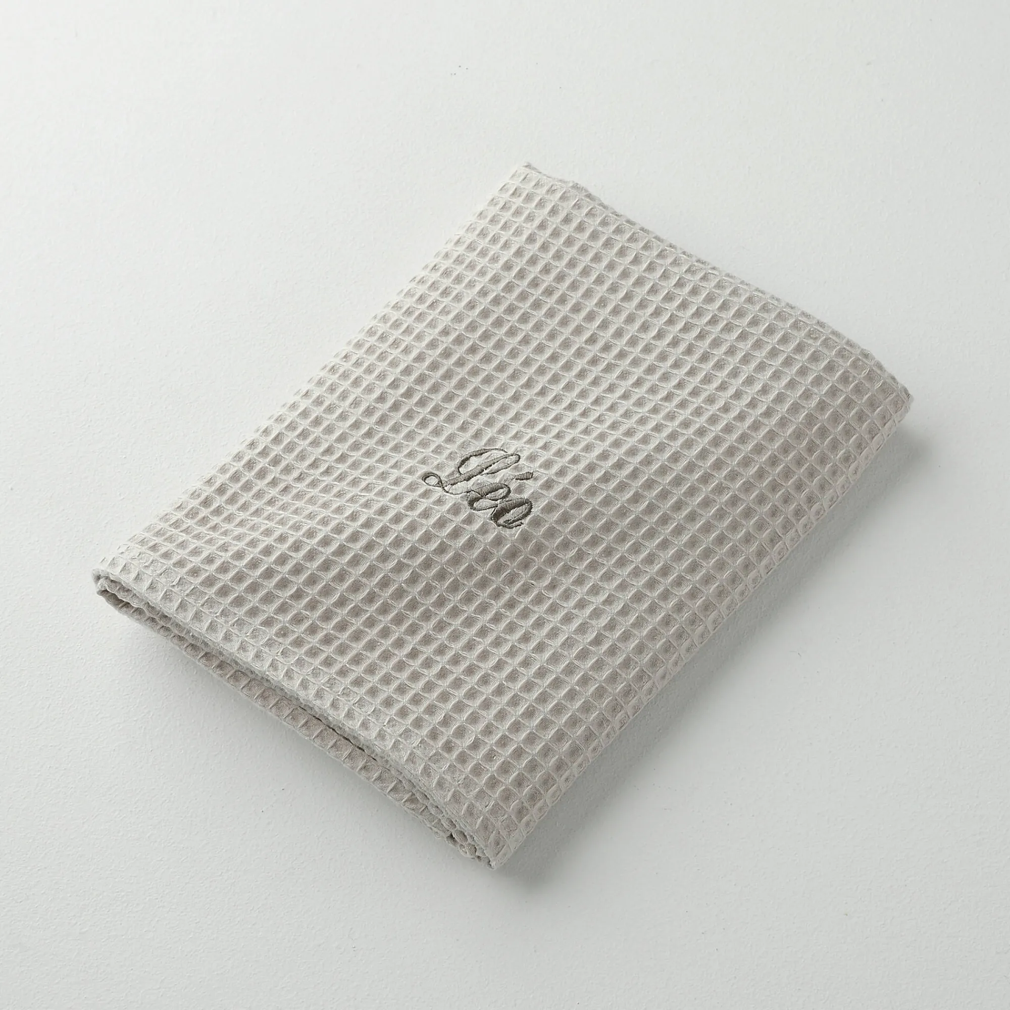 Badhanddoek<Blancheporte Handdoek in bijenraattricot Colombine®, personaliseerbaar - 240 g/m2 zandkleur