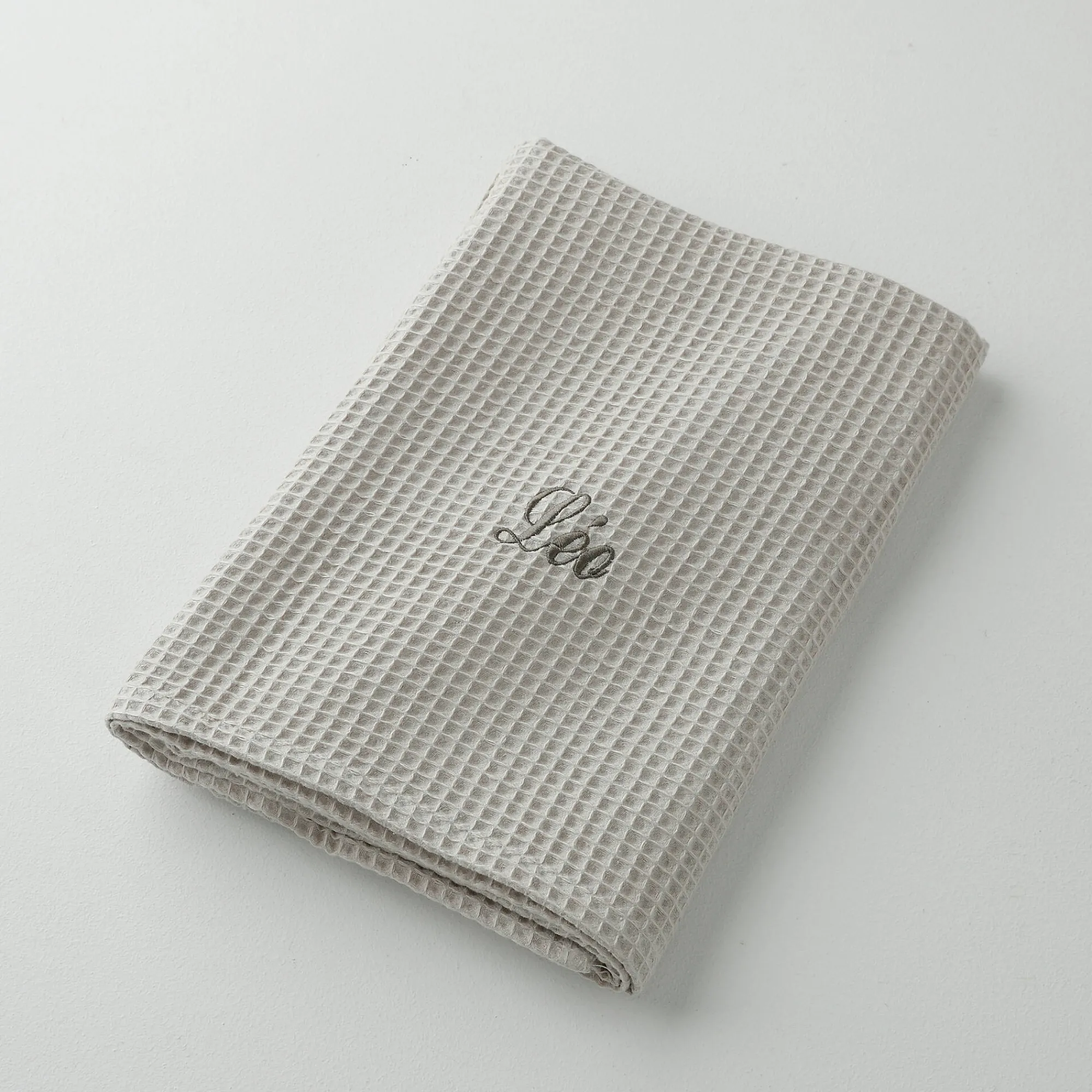Badhanddoek<Blancheporte Handdoek in bijenraattricot Colombine®, personaliseerbaar - 240 g/m2 zandkleur