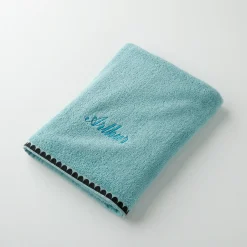 Badhanddoek<Blancheporte Handdoeken met fantasieborduursel, personaliseerbaar - 420 g/m2 laguneblauw