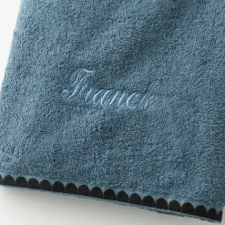Badhanddoek<Blancheporte Handdoeken met fantasieborduursel, personaliseerbaar - 420 g/m2 jeansblauw
