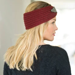 Accessoires En Juwelen<Blancheporte Headband in tricot met juweel bordeaux