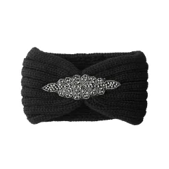 Accessoires En Juwelen<Blancheporte Headband in tricot met juweel zwart