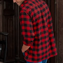 T-Shirt, Hemd En Polo<Blancheporte Hemd in flanel met Schotse ruiten rood / zwart