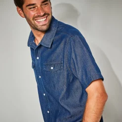 T-Shirt, Hemd En Polo<Blancheporte Hemd met drukknopen en korte mouwen stone