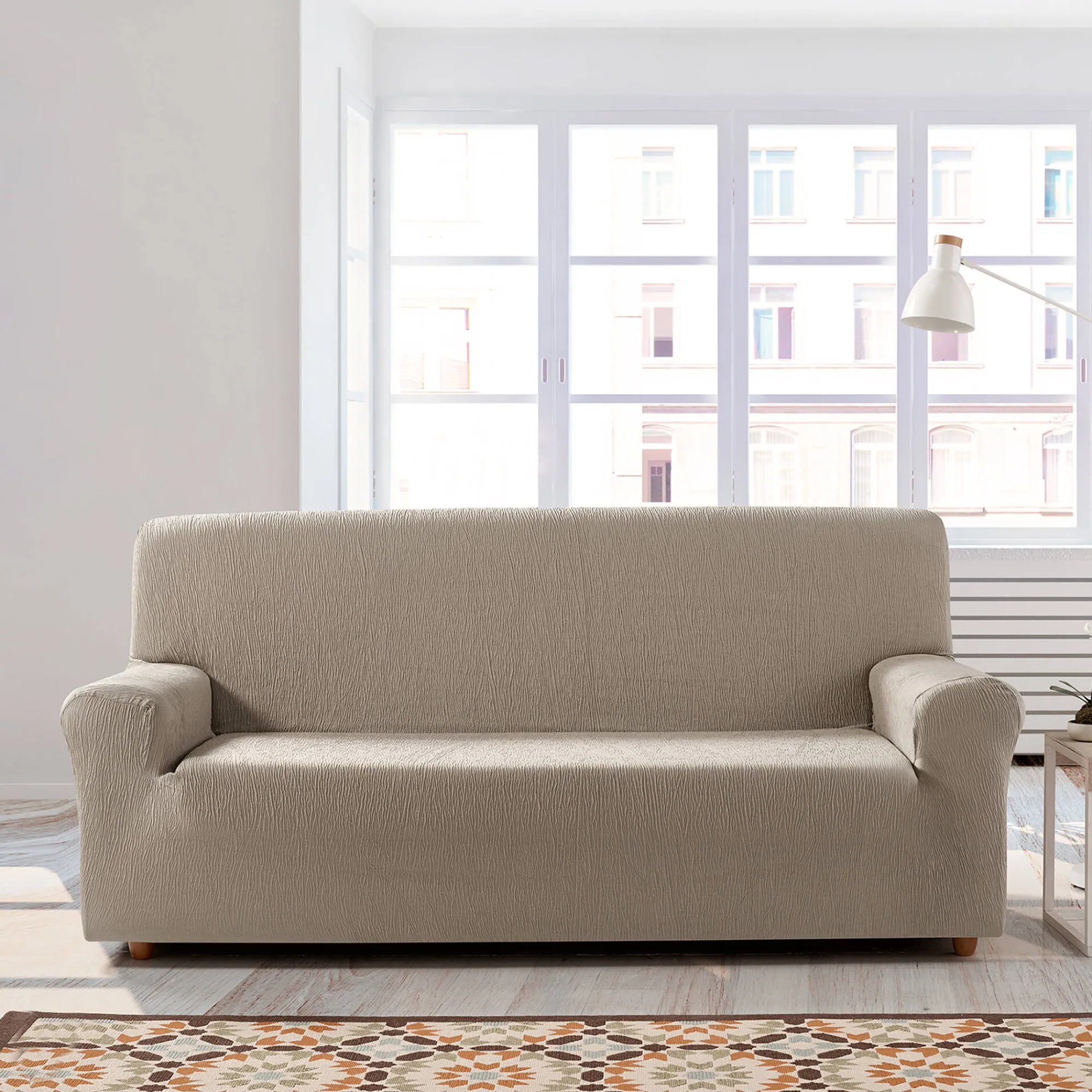 Zitbankhoes<Blancheporte Hoes voor fauteuil en zitbank 'Beta' taupe