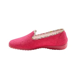 Sloffen|Sloffen<Blancheporte Hoge pantoffels - badstof fuchsia