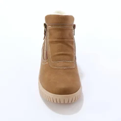 Baskets En Sneakers|Schoenen<Blancheporte Hoge sneakers met gebreide rand taupe