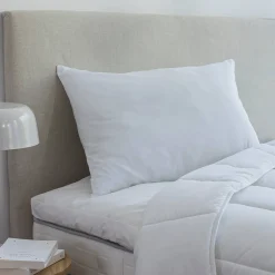 Hoofdkussen<Blancheporte Hoofdkussen en peluwkussen in microvezel wit
