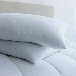 Hoofdkussen<Blancheporte Hoofdkussen en peluwkussen in microvezel wit