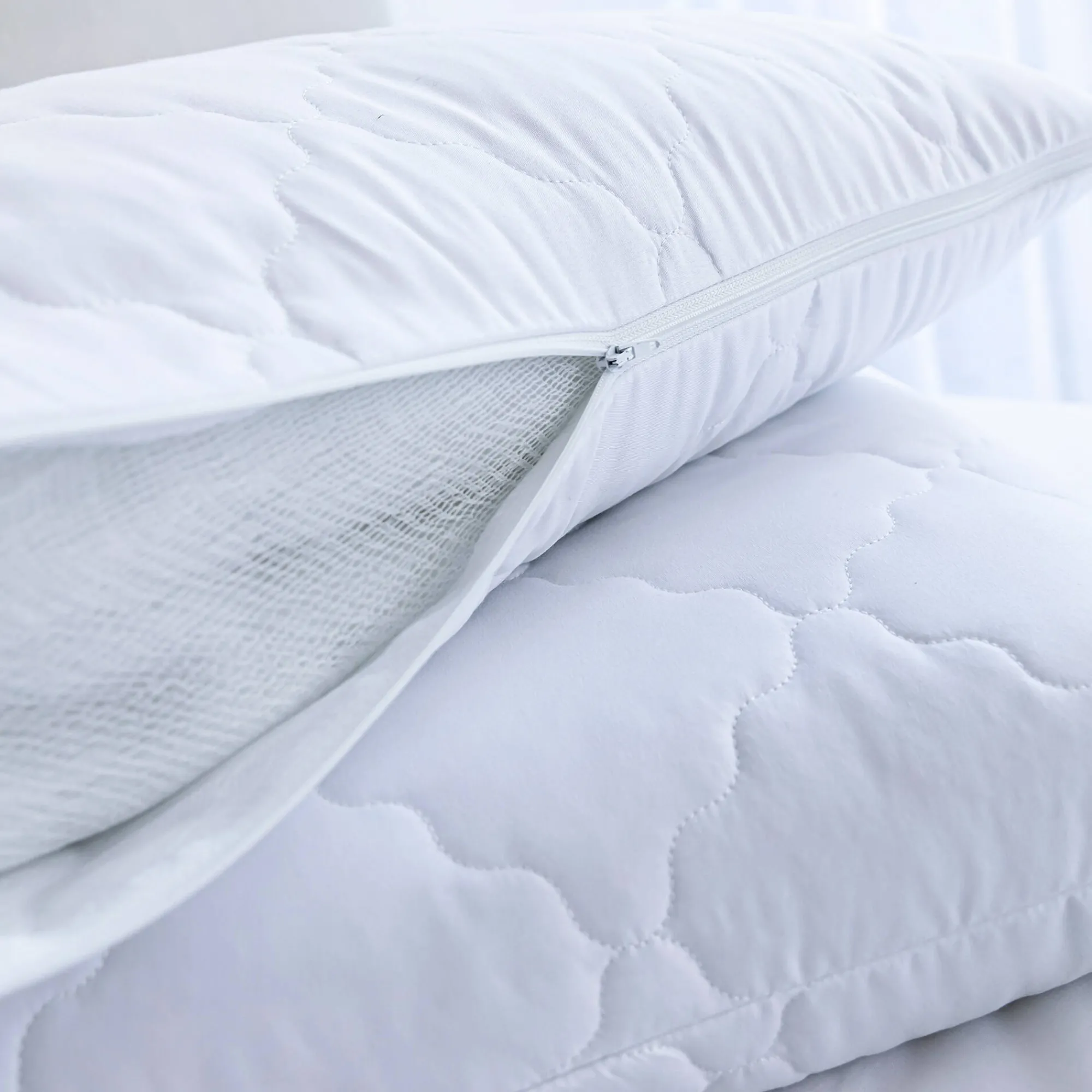 Hoofdkussen<Blancheporte Hoofdkussen voor de nek, medium comfort wit