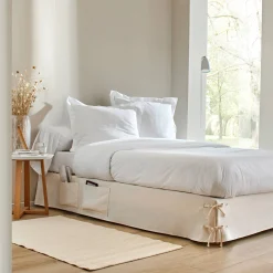 Integrale Bedrok<Blancheporte Integrale bedrok met strook en striklintjes met zakjes ecru