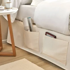 Integrale Bedrok<Blancheporte Integrale bedrok met strook en striklintjes met zakjes ecru