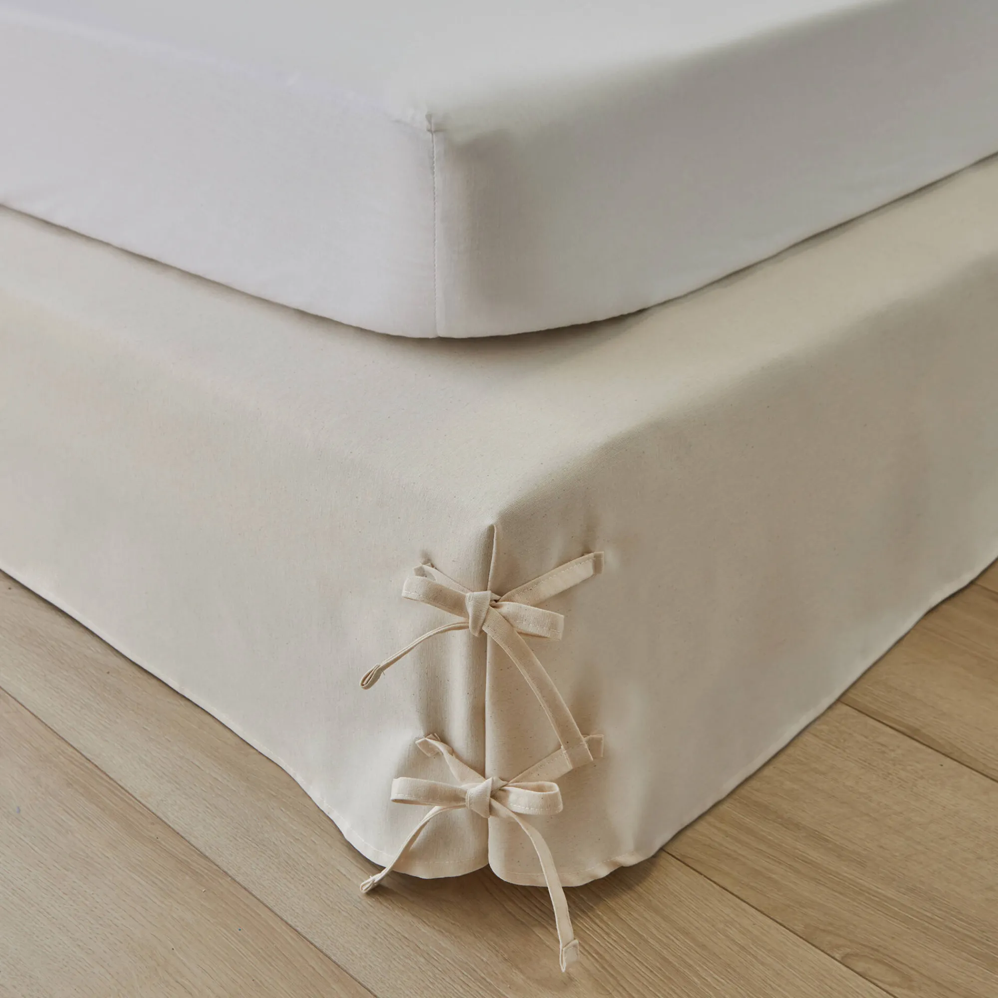 Integrale Bedrok<Blancheporte Integrale bedrok met strook en striklintjes met zakjes ecru