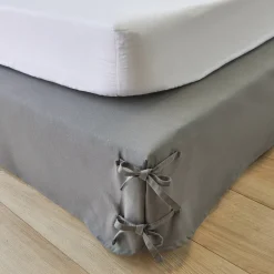 Integrale Bedrok<Blancheporte Integrale bedrok met strook en striklintjes met zakjes grijs