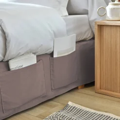Integrale Bedrok<Blancheporte Integrale bedrok met strook en striklintjes met zakjes taupe
