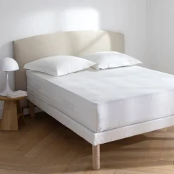 Matrasbeschermer<Blancheporte Integrale matrashoes met rits en Passerelle® behandeling wit