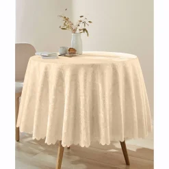Feesttafel|Tafellaken En Tafelloper<Blancheporte Jacquard tafellaken in damast vanille