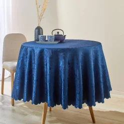 Feesttafel|Tafellaken En Tafelloper<Blancheporte Jacquard tafellaken in damast nachtblauw
