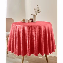 Feesttafel|Tafellaken En Tafelloper<Blancheporte Jacquard tafellaken in damast tomette