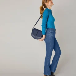Jeans|Broek<Blancheporte Jeans in bootcutmodel met hoge taille - binnenpijplengte 75 cm stone