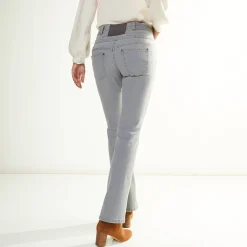 Jeans|Broek<Blancheporte Jeans in bootcutmodel met hoge taille - binnenpijplengte 75 cm grijs