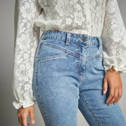 Jeans<Lora Zellini Jeans in nauwsluitend 7/8-model stone used
