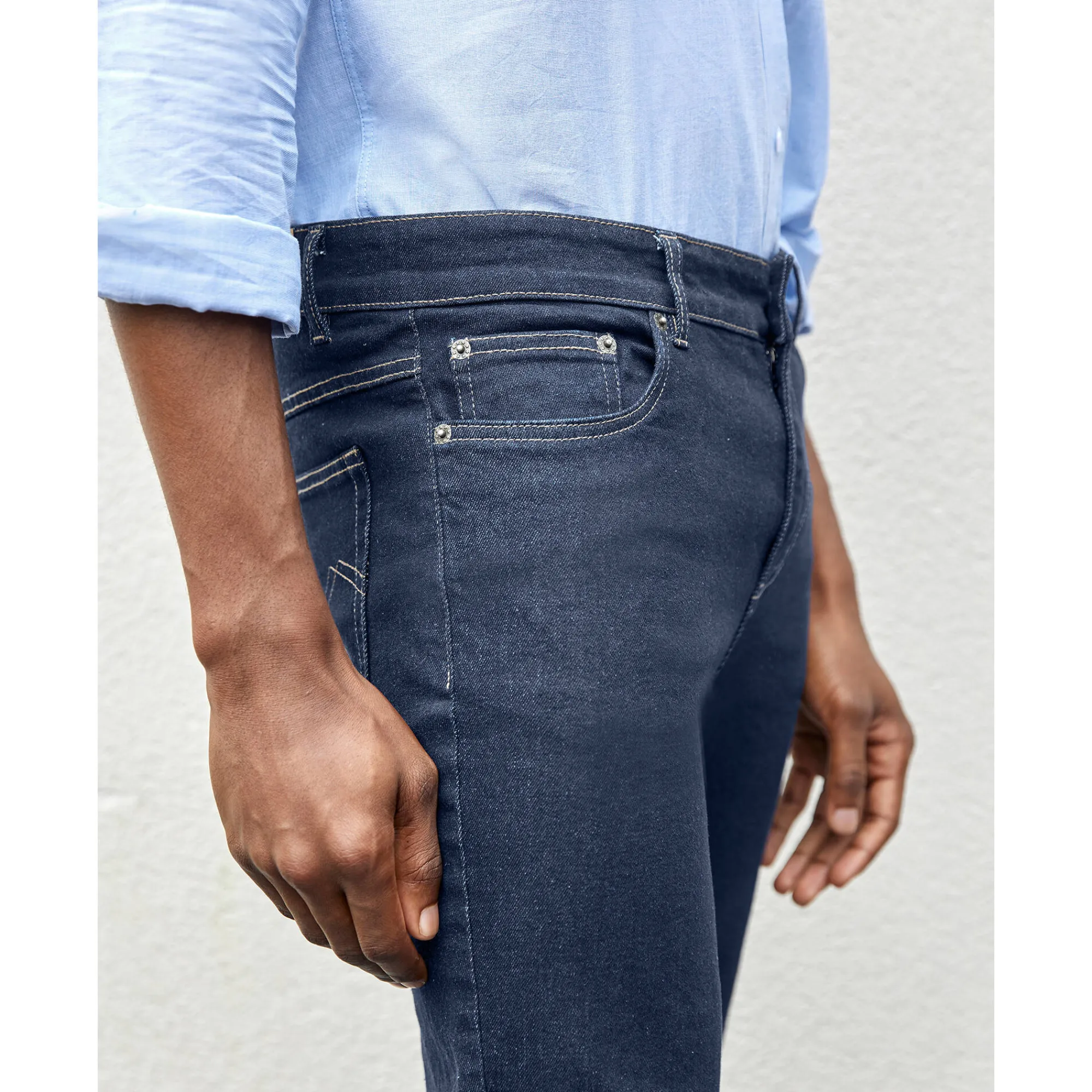 Jeans<Blancheporte Jeans met 5 zakken in rekbaar katoen - binnenpijplengte 82 cm raw