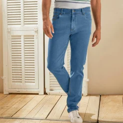 Jeans<Blancheporte Jeans met 5 zakken in rekbaar katoen - binnenpijplengte 82 cm bleached