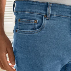Jeans<Blancheporte Jeans met 5 zakken in rekbaar katoen - binnenpijplengte 82 cm bleached