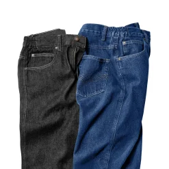 Jeans<Blancheporte Jeans met elastische tailleband opzij - binnenpijplengte 72 cm black
