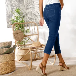Jeans<Blancheporte 3/4-jeans met elastische taille stone