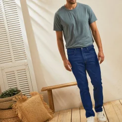 Jeans<Blancheporte Jeans met elastische tailleband opzij - binnenpijplengte 72 cm raw