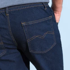 Jeans<Blancheporte Jeans met elastische taille - binnenpijpl. 82 cm raw