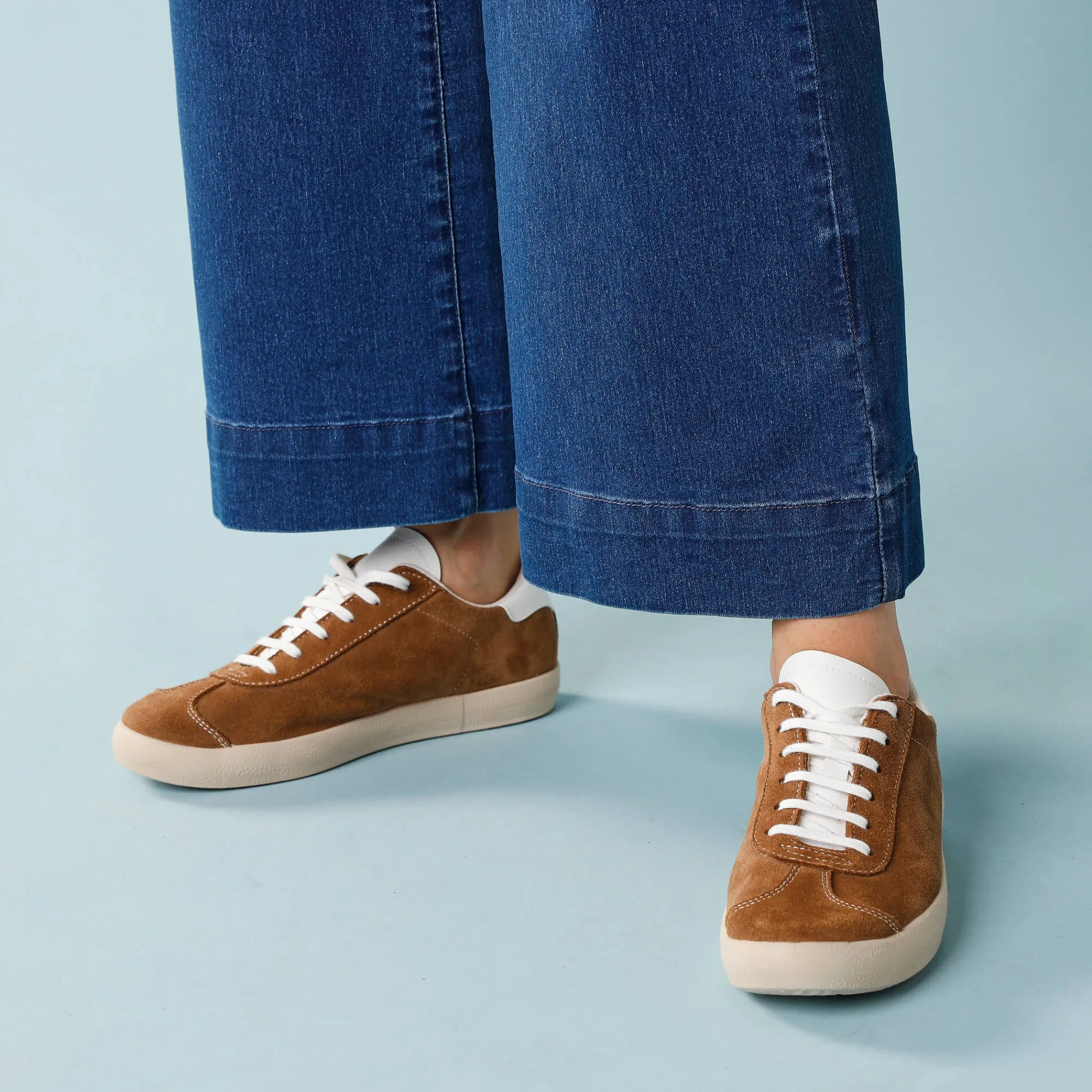 Jeans|Broek<Blancheporte Jeans met hoge taille, voor Kleine Lengtes, binnenpijplengte 60 cm, ruim 7/8-model stone