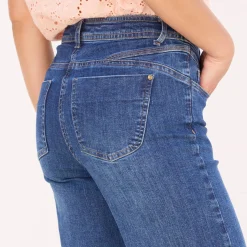 Jeans<Blancheporte Jeans met ruim model, 5 zakken stone