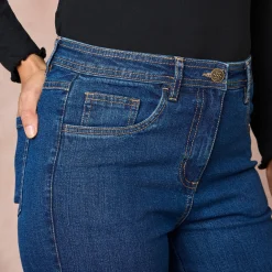 Jeans<Blancheporte Jeans met wijde pijpen, 5 zakken stone