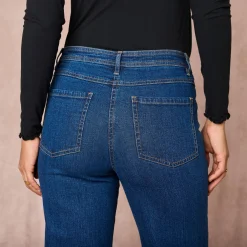 Jeans<Blancheporte Jeans met wijde pijpen, 5 zakken stone
