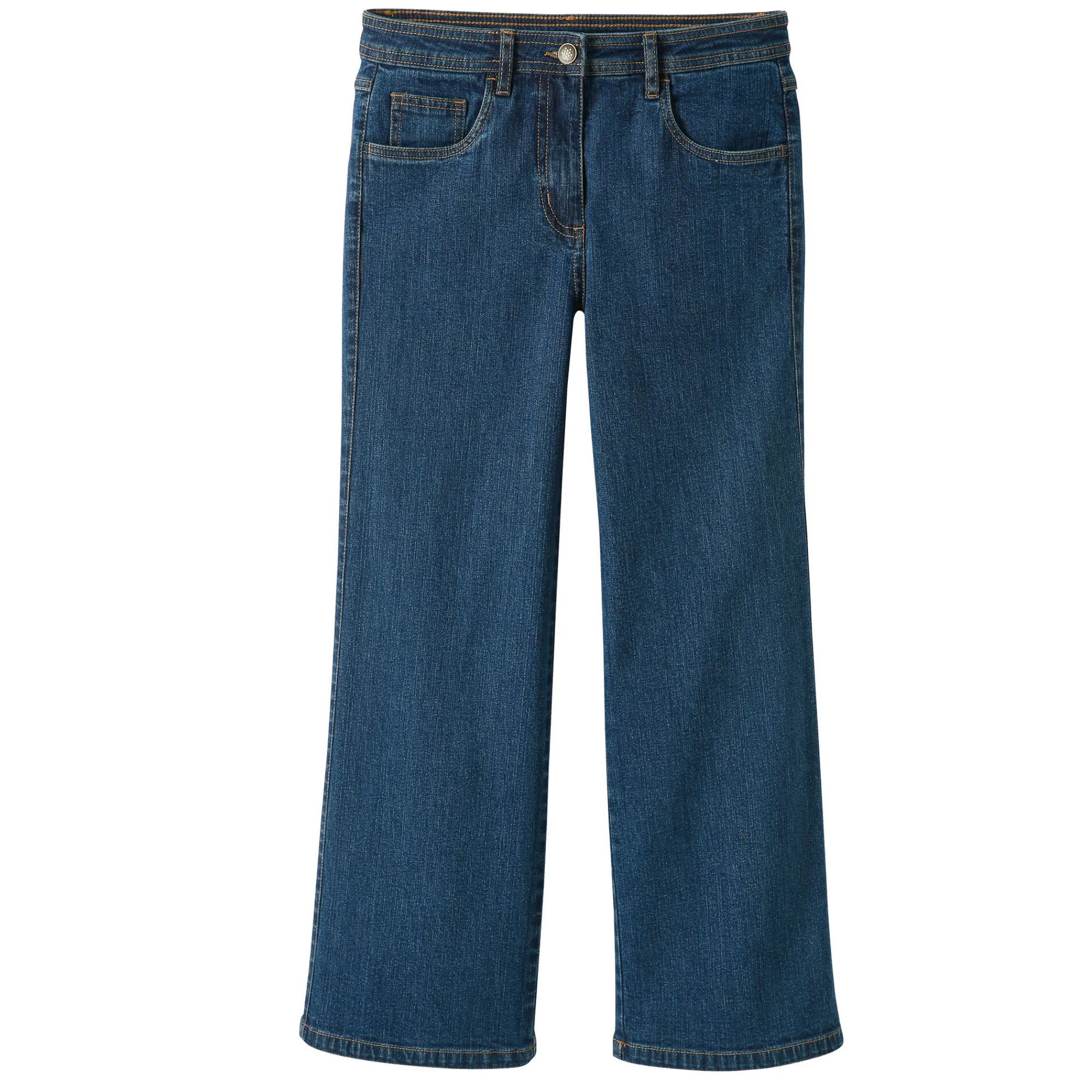 Jeans<Blancheporte Jeans met wijde pijpen, 5 zakken stone