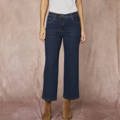 Jeans<Blancheporte Jeans met wijde pijpen, 5 zakken raw