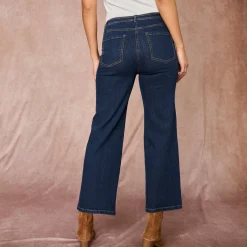 Jeans<Blancheporte Jeans met wijde pijpen, 5 zakken raw