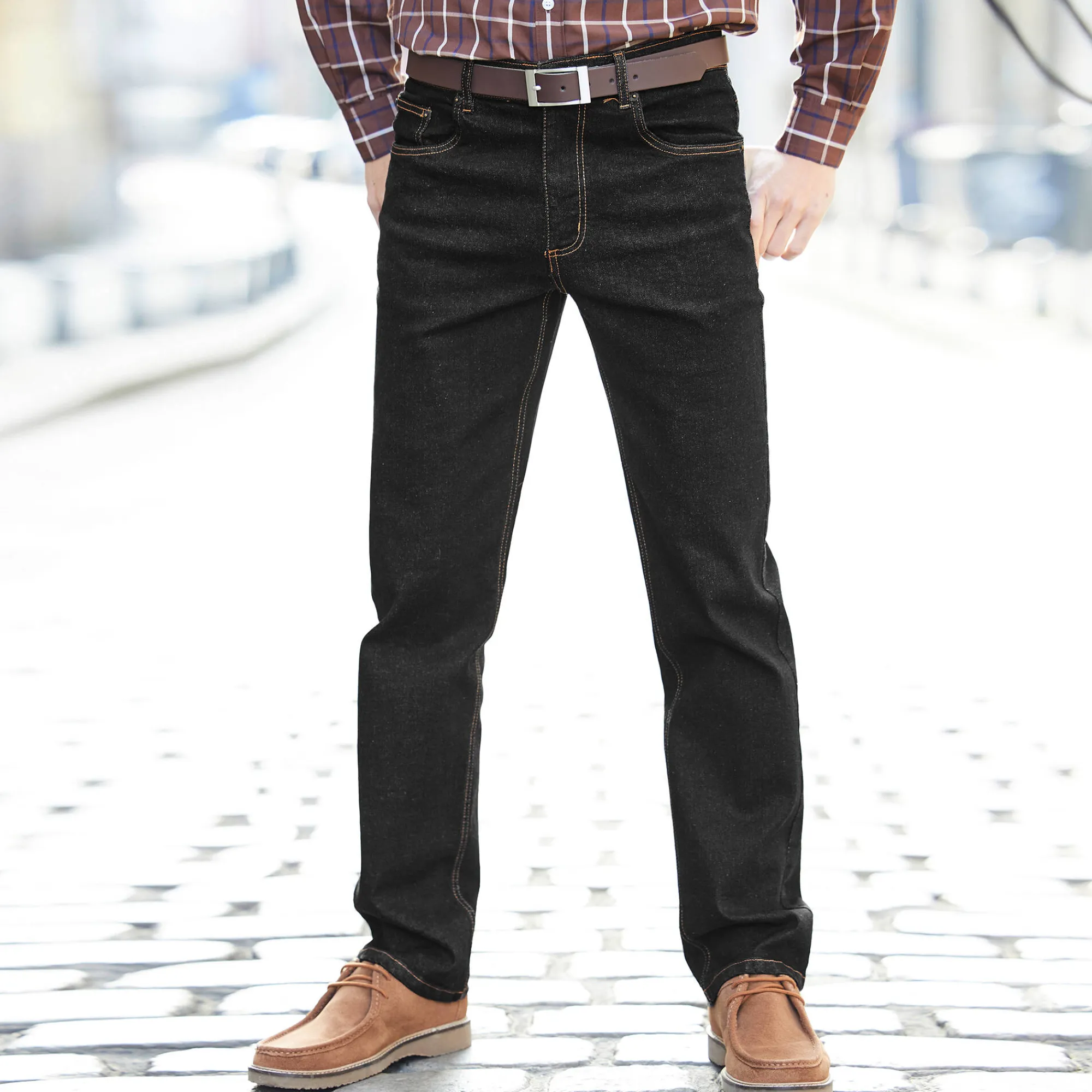 Jeans<Blancheporte Jeans met 5-zakkenmodel, rekbaar katoen - binnenpijplengte 72 cm black