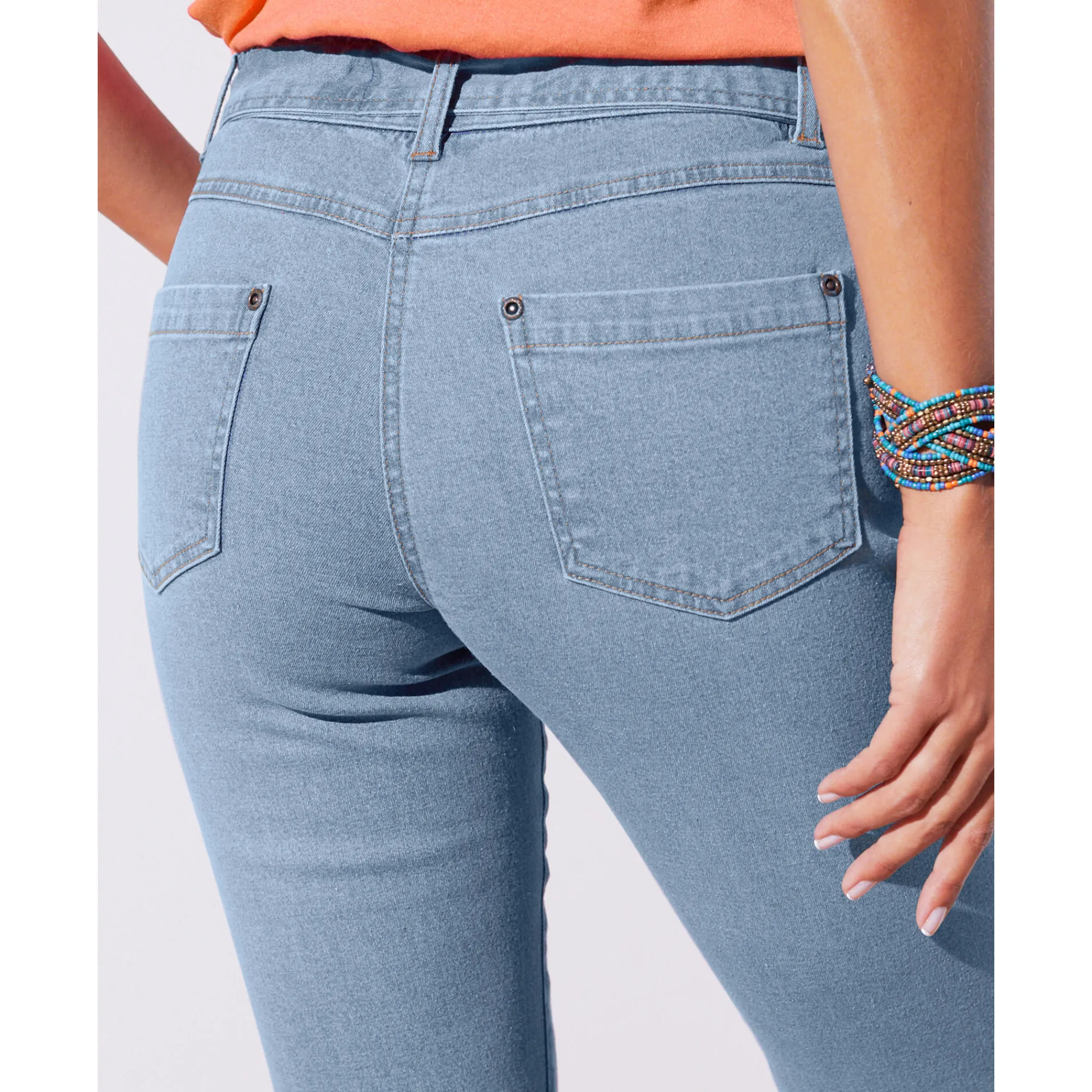 Jeans|Broek<Blancheporte Jeans voor kleine lengtes bleached