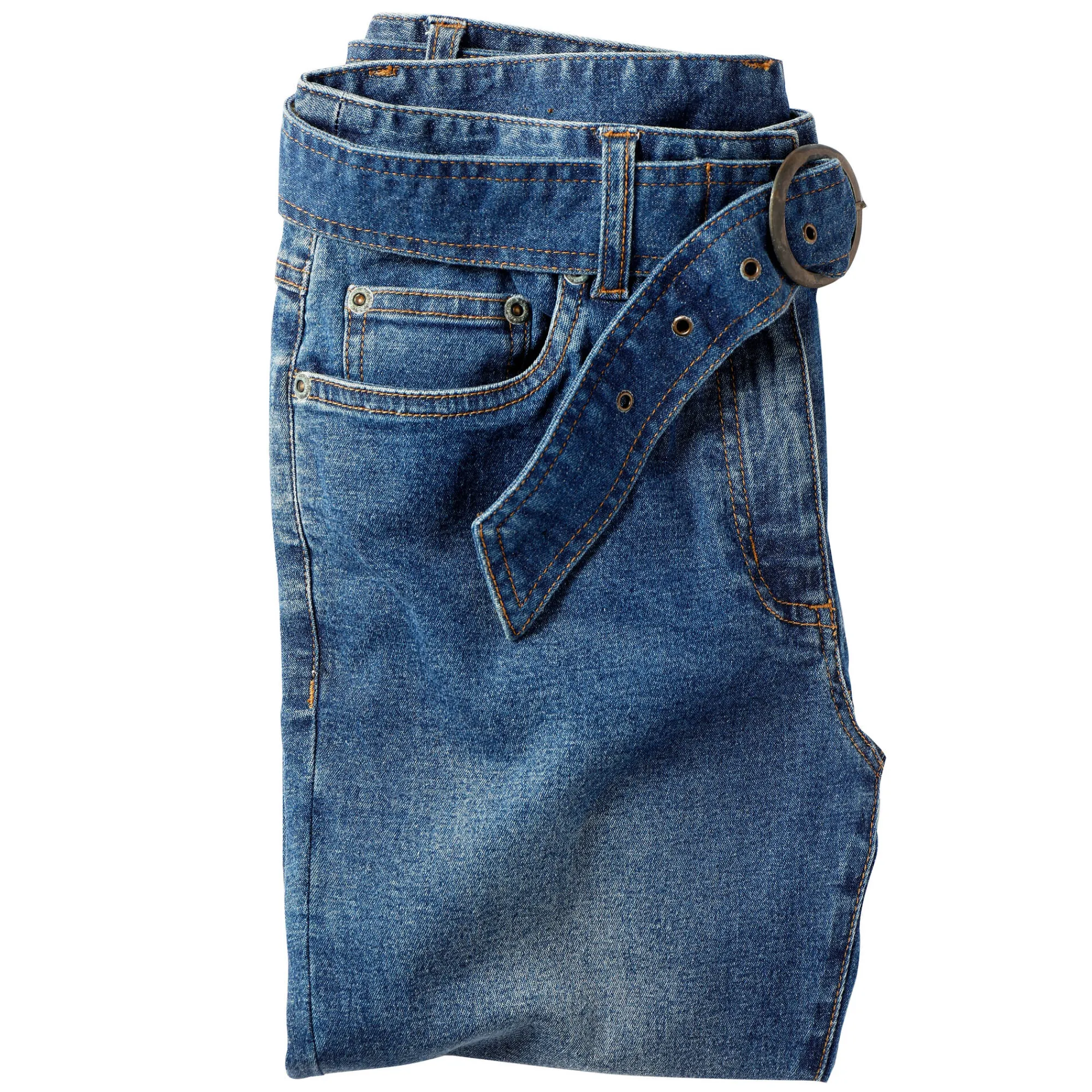 Jeans|Broek<Blancheporte Jeans voor kleine lengtes stone