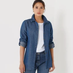 Bloes En Tuniek<Blancheporte Jeanshemd stone