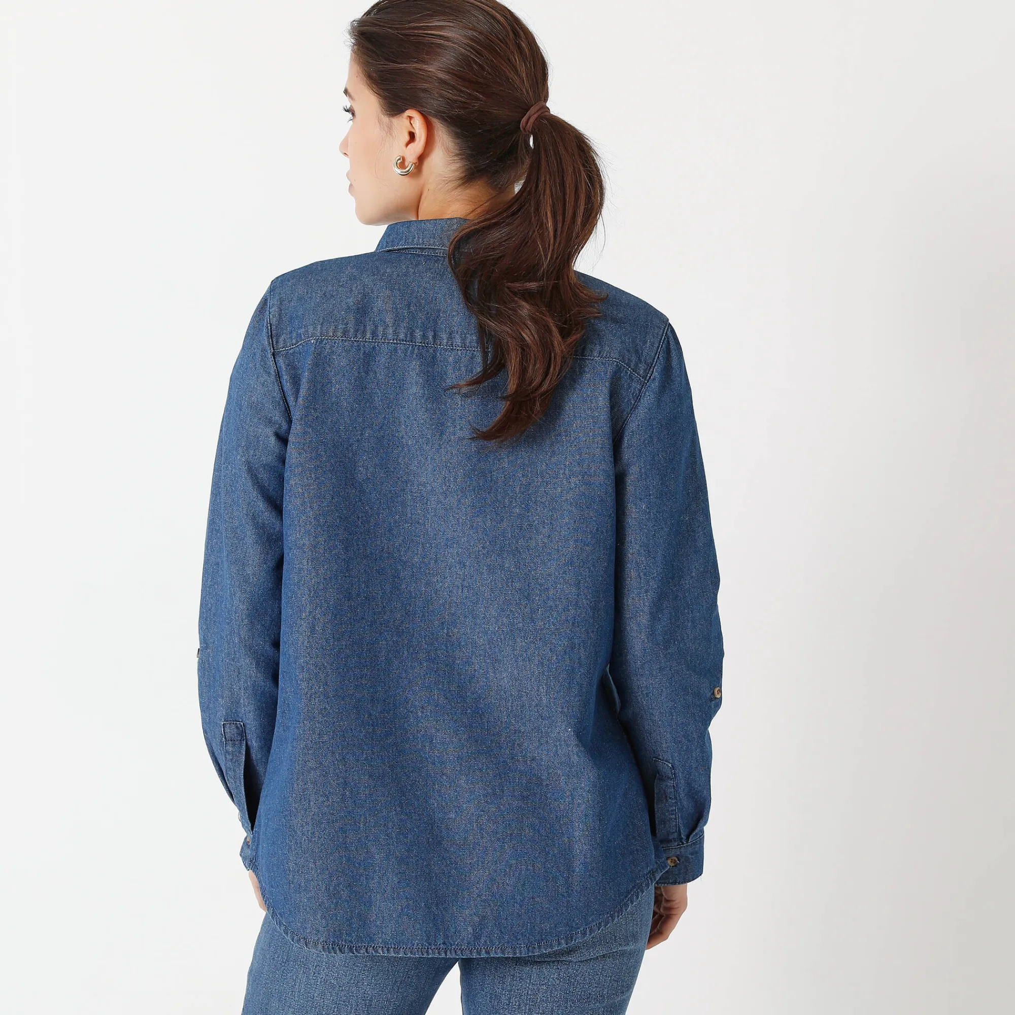 Bloes En Tuniek<Blancheporte Jeanshemd stone