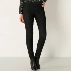 Jeans|Broek<Blancheporte Jegging in denim met elastische taille - kleine lengte black