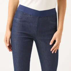Jeans<Blancheporte Jegging in denim met elastische taille - kleine lengte raw