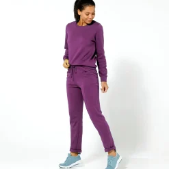 Broek<Blancheporte Joggingbroek paarsrood