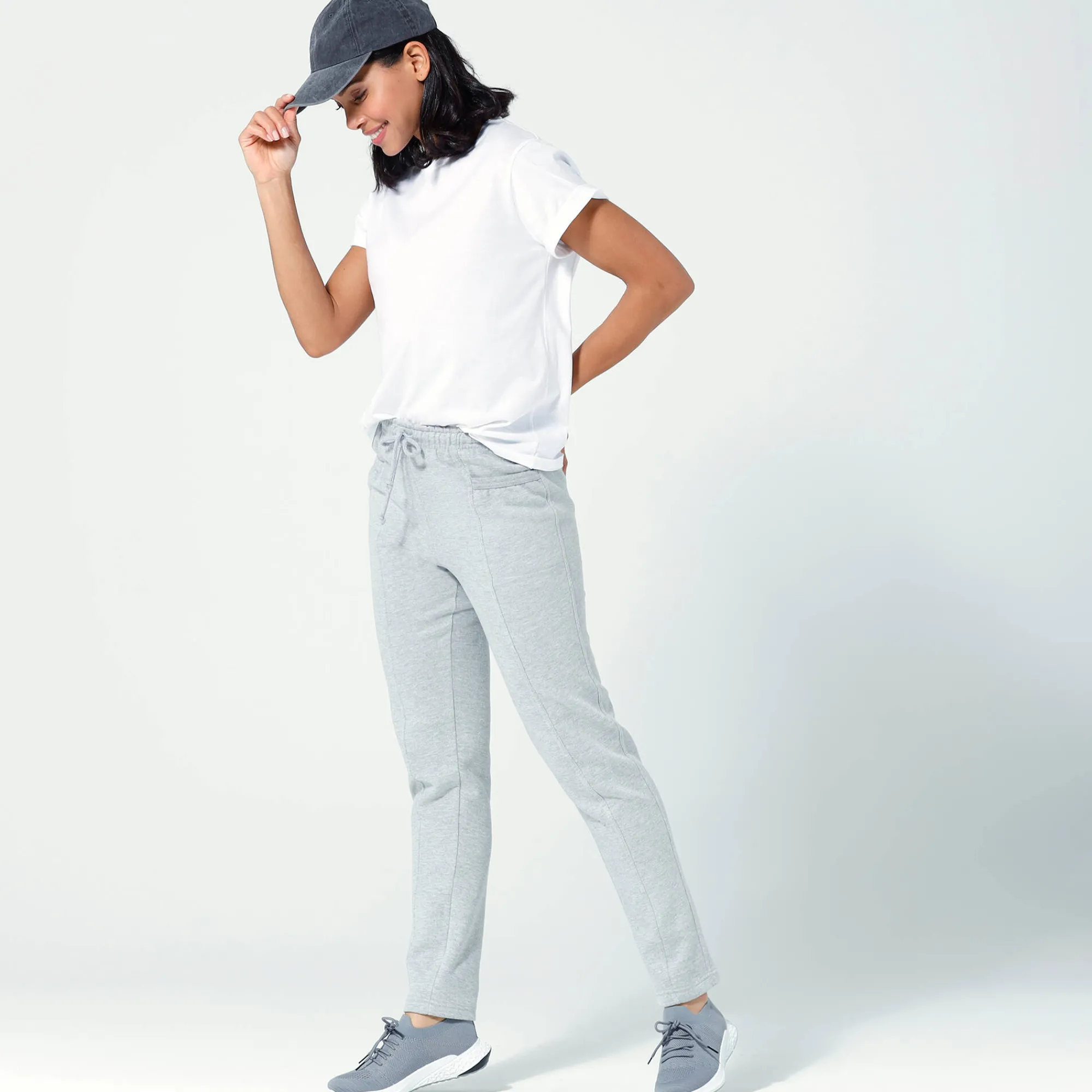 Broek<Blancheporte Joggingbroek chiné grijs