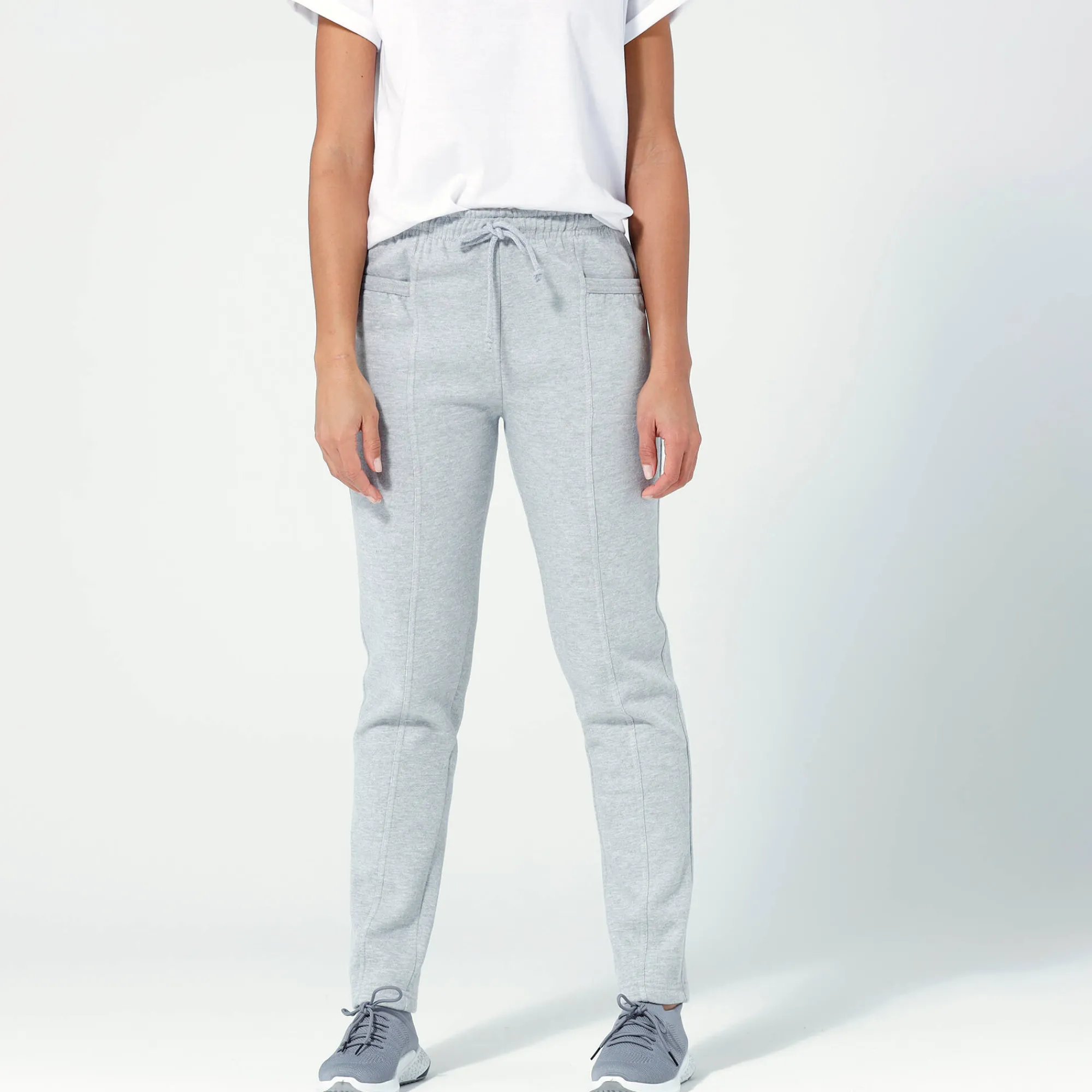 Broek<Blancheporte Joggingbroek chiné grijs